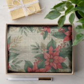 フェスティバルポインセチア離れグリーン 薄葉紙 (ギフト)