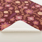 フェスティバルポインセティアクリスマスシェルパブランケット シェルパブランケット (3/4)