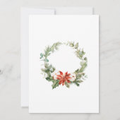 フェスティバルポインセティアクリスマスホリデーオープンハウス 招待状 (裏面)