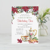 フェスティバルポインセティアクリスマスホリデーティーパーティー 招待状 (スタンド正面)