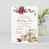 フェスティバルポインセティアクリスマスホリデーティーパーティー 招待状 (スタンド正面)