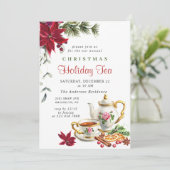 フェスティバルポインセティアクリスマスホリデーティーパーティー 招待状 (スタンド正面)