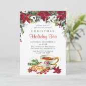 フェスティバルポインセティアクリスマスホリデーティーパーティー 招待状 (スタンド正面)