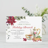 フェスティバルポインセティアクリスマスホリデーブランチ 招待状 (スタンド正面)