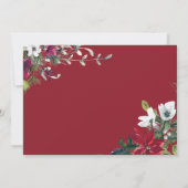 フェスティバルポインセティアクリスマスホリデーブランチ 招待状 (裏面)