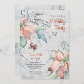 フェスティバルポインセティアスザスノーホリデーパーティー 招待状 (正面/裏面)