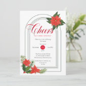 フェスティバルポインセティアスパインとホリークリスマスパーティー 招待状 (スタンド正面)