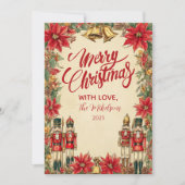 フェスティバルポインセティアベルズホリデイ シーズンカード (正面)