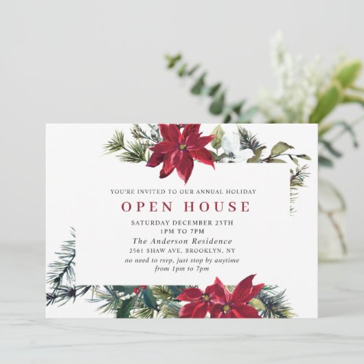 フェスティバルポインセティアホリデークリスマスオープンハウス 招待状 (スタンド正面)
