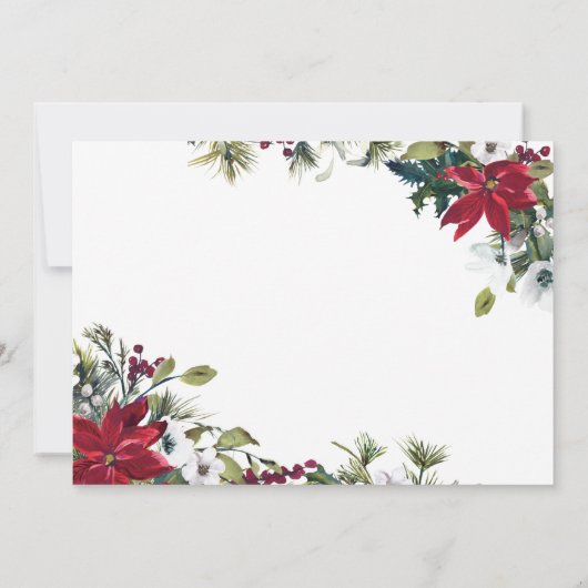 フェスティバルポインセティアホリデークリスマスオープンハウス 招待状 (裏面)