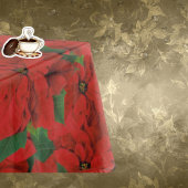 フェスティバルポインセティタブレクロスクリスマスダイニング テーブルクロス