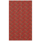 フェスティバルポインセティタブレクロスクリスマスダイニング テーブルクロス (正面)