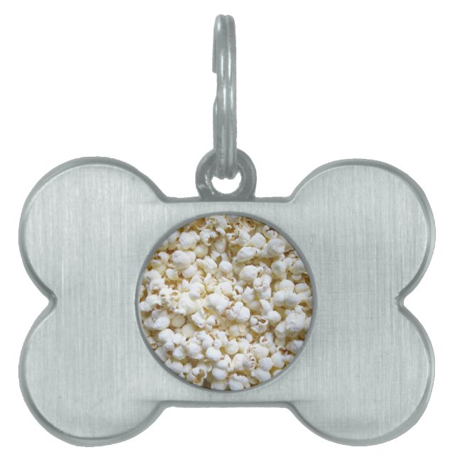 フェスティバルポップコーンデコール写真 ペットネームタグ (正面)
