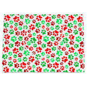 フェスティバルポープリントペットラバーレッドグリーンクリスマス ラージペーパーバッグ (正面)