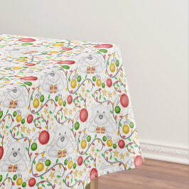 フェスティバルポーラベアーズクリスマスホリデー テーブルクロス