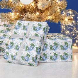 フェスティバルポーラベアーズクリスマスホリデー ラッピングペーパー