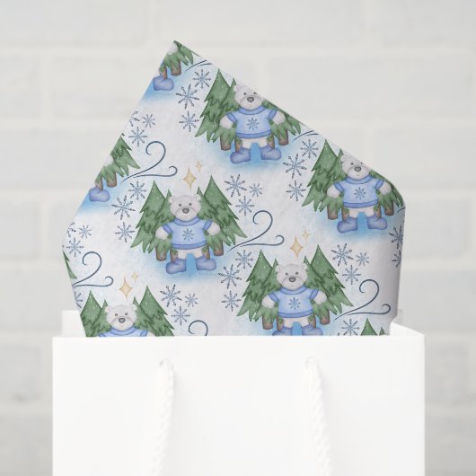 フェスティバルポーラベアーズクリスマスホリデー 薄葉紙 (ギフトバッグ)