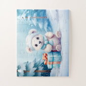 フェスティバルポーラーベアークリスマスキッズジグソーパズル ジグソーパズル (縦)