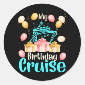 フェスティバルマイ誕生日クルーズシップパーティークルージング ラウンドシール (正面)