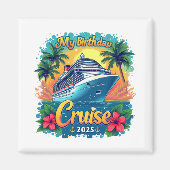 フェスティバルマイ誕生日クルーズシップパーティー2025 マグネット (正面)