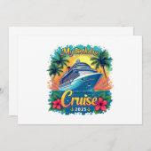 フェスティバルマイ誕生日クルーズシップパーティー2025 招待状 (正面/裏面)