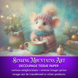 フェスティバルマウスHoliday Hatとカップデコページ 薄葉紙