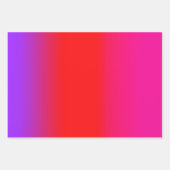 フェスティバルマゼンタ赤紫グラデーショングラデーション ラッピングペーパーシート (正面2)