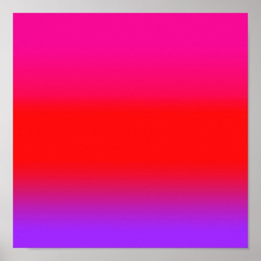 フェスティバルマゼンタ赤紫グラデーション ポスター (正面)