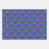 フェスティバルマッシュルーム包装紙シートセット ラッピングペーパーシート (正面3)