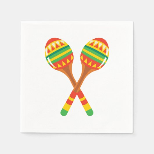 フェスティバルマラカス スタンダードカクテルナプキン (正面)