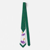 フェスティバルマルディグラスマスクアンドコンフェティス ネクタイ (正面)