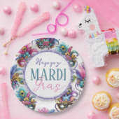 フェスティバルマルディグラ ペーパープレート (パーティー)