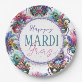 フェスティバルマルディグラ ペーパープレート