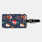 フェスティバルマンガサンタキャットお祝い ラゲッジタグ (正面横)