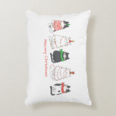 フェスティバルミオウィクリスマスキャッツ アクセントクッション (正面(垂直))