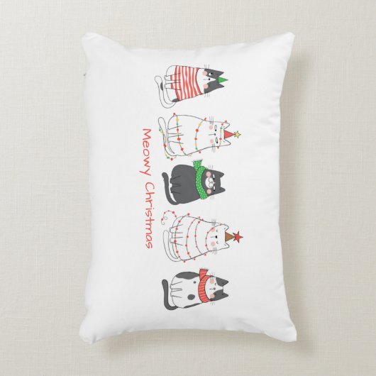 フェスティバルミオウィクリスマスキャッツ アクセントクッション (正面(垂直))