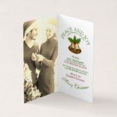 フェスティバルミストレトーベルクリスマスカード 名刺 (内部)