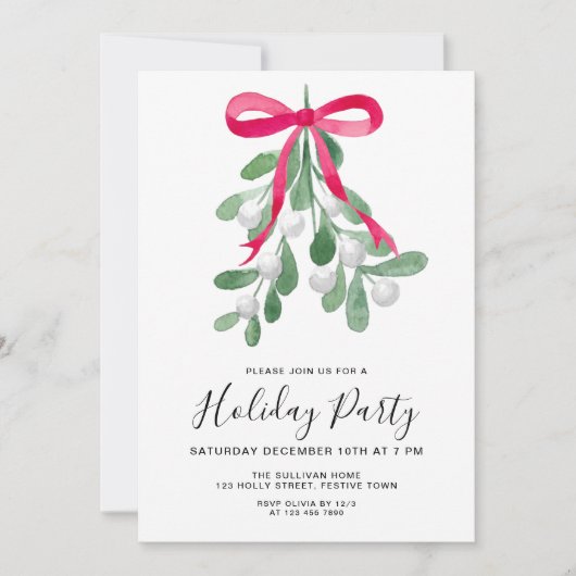 フェスティバルミストレートーホリデーパーティー 招待状 (正面)