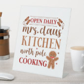 フェスティバルミセスクロースキッチンクリスマス 台座サイン (インサイチュ)