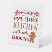 フェスティバルミセスクロースキッチンクリスマス 台座サイン (正面)