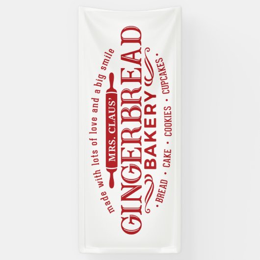 フェスティバルミセス・クロース・ジンジャーパンベーカリー事業 横断幕 (縦)