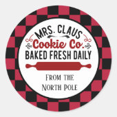 フェスティバルミセスCookie会社の名前の追加 ラウンドシール (正面)