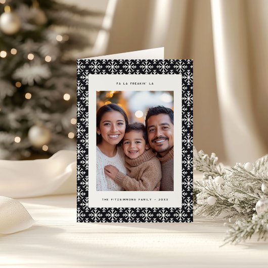 フェスティバルミニマル白黒ジオメトリカード シーズンカード