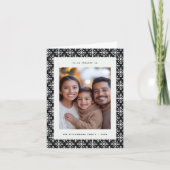 フェスティバルミニマル白黒ジオメトリカード シーズンカード (正面)