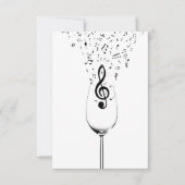 フェスティバルミュージックコンサートシックVIP招待状 招待状 (正面)