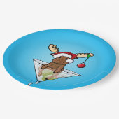 フェスティバルムースクリスマス紙プレート ペーパープレート (アングル)