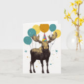 フェスティバルムース(バルーン付きグリーティングカード) カード (黄色い花)