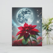 フェスティバルムーンライトポインセティアスクラップブック紙シート (スタンド正面)