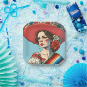 フェスティバルメキシカンフィエスタパーティーの好意 ペーパープレート (パーティー)