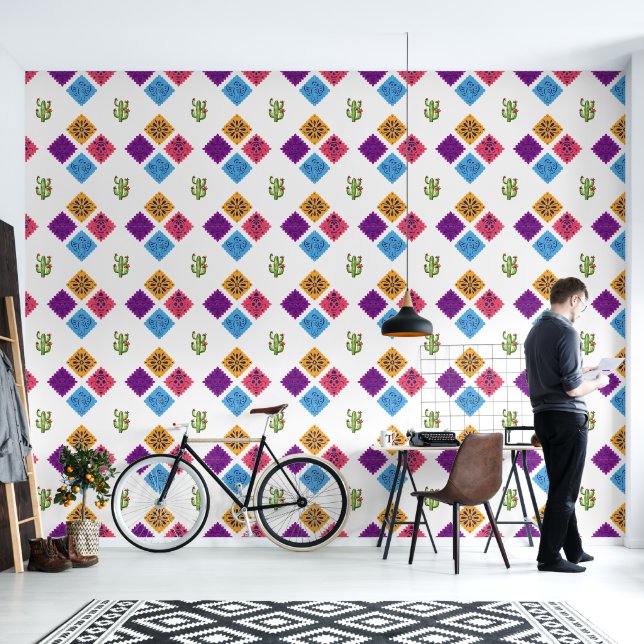 フェスティバルメキシカン 壁紙 (リビング)